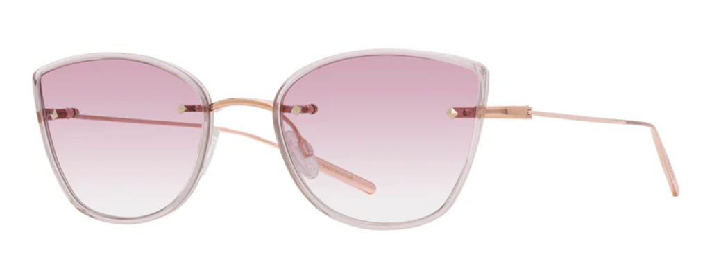 Alexander Daas - Barton Perreira Brandy Thinsert Sunglasses - Rose Gold - Hush - Side View