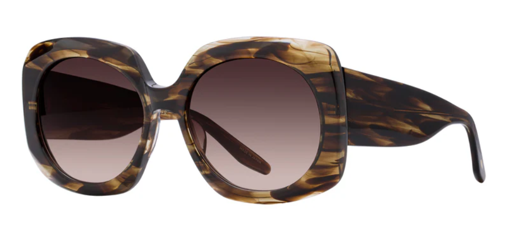 Alexander Daas - Barton Perreira Delia Sunglasses - Sulcata Tortoise Smokey Topaz - Side View