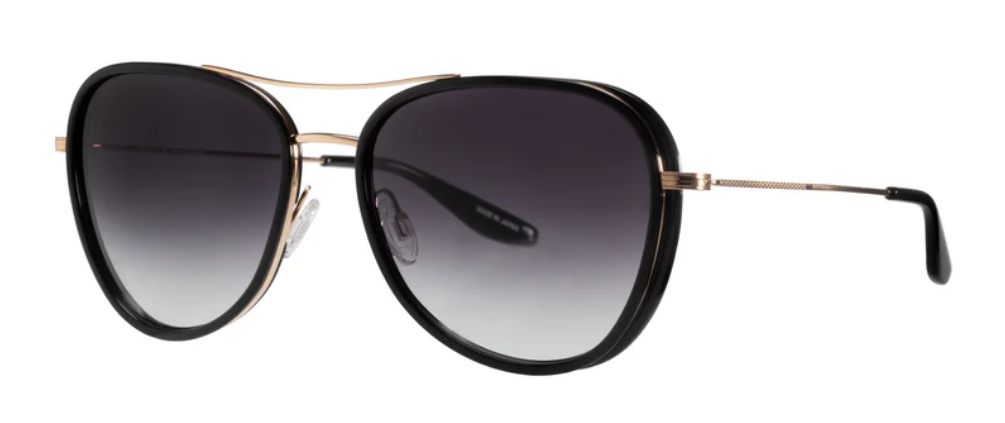 Alexander Daas - Barton Perreira Gesner Sunglasses - Black Gold - Smolder - Side View