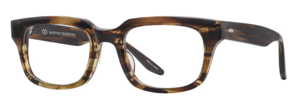 Alexander Daas - Barton Perreira Hinkley Eyeglasses - Sulcata Tortoise - Side View