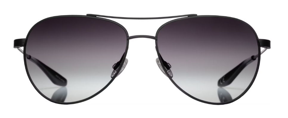 Alexander Daas - Barton Perreira Lovitt Sunglasses - Black Satin - Smolder - Front View