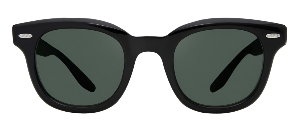 Alexander Daas - Barton Perreira Norwell Sunglasses - Black-Green Smoke - Front View