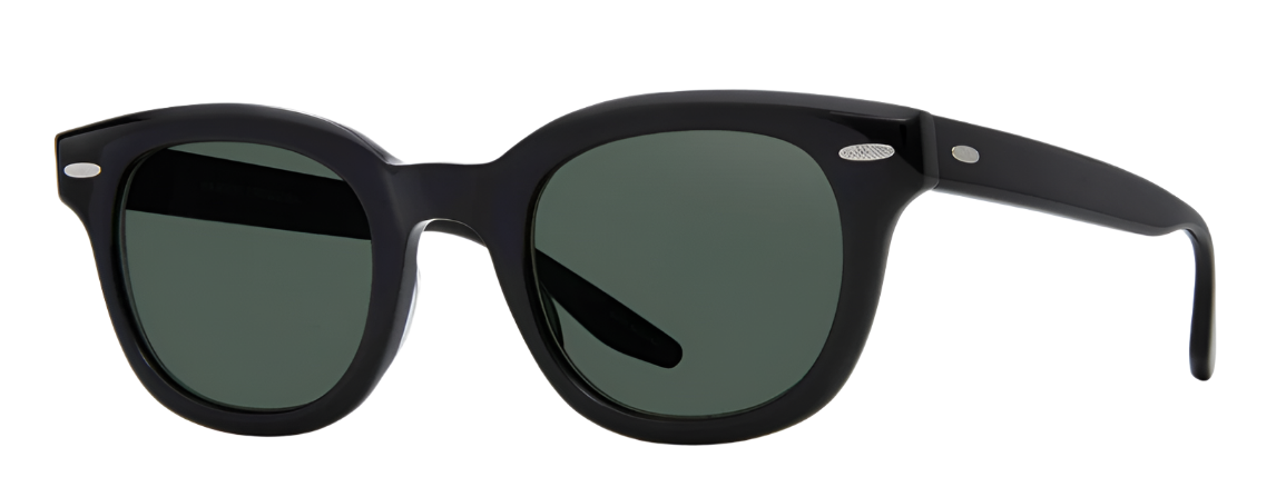 Alexander Daas - Barton Perreira Norwell Sunglasses - Black-Green Smoke - Side View