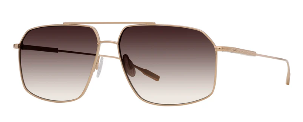 Alexander Daas - Barton Perreira Renzo Sunglasses - Gold - Smokey Topaz - Side View