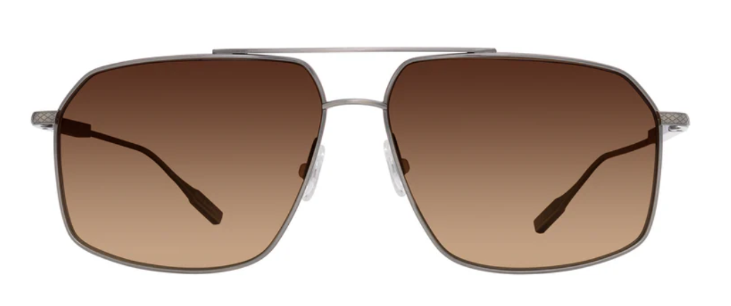 Alexander Daas - Barton Perreira Renzo Sunglasses - Pewter - Old English Polar - Front View