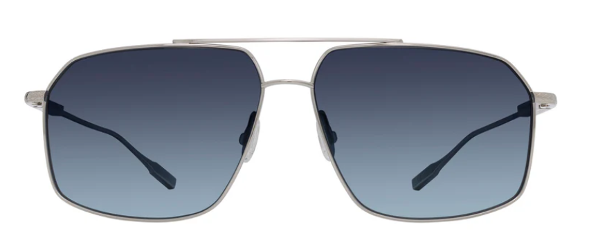 Alexander Daas - Barton Perreira Renzo Sunglasses - Silver - November Rain Polar - Front View