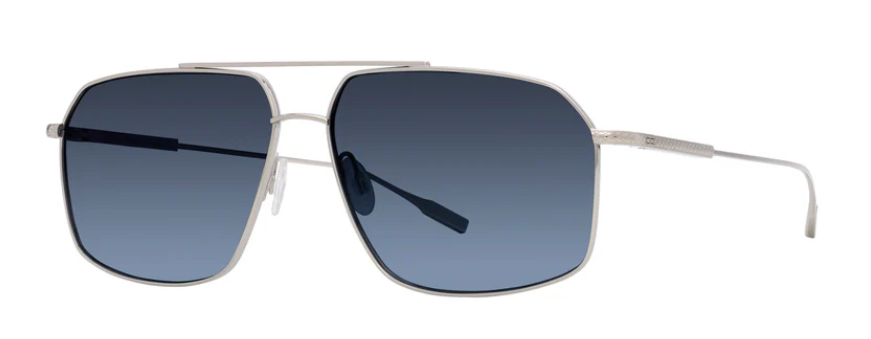 Alexander Daas - Barton Perreira Renzo Sunglasses - Silver - November Rain Polar - Side View