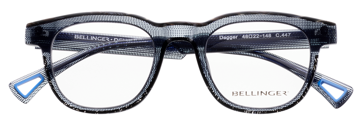 Alexander Daas - Bellinger Dagger Eyeglasses - Color 447 - Front View