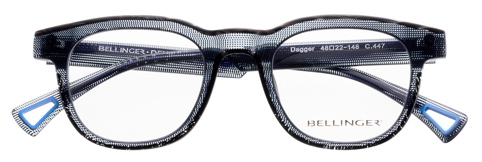 Alexander Daas - Bellinger Dagger Eyeglasses - Color 447 - Front View