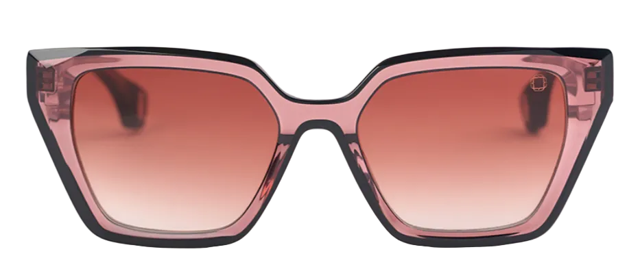 Alexander Daas - Blake Kuwahara Janeway Sunglasses - Plum - Rose Gradient - Front View