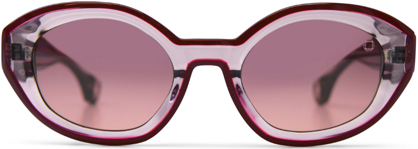 Alexander Daas - Blake Kuwahara Nivola Sunglasses - Violet - Rose Gradient - Front View