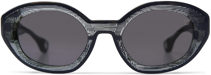 Alexander Daas - Blake Kuwahara Nivola Sunglasses - Black Pixel - Grey - Side View