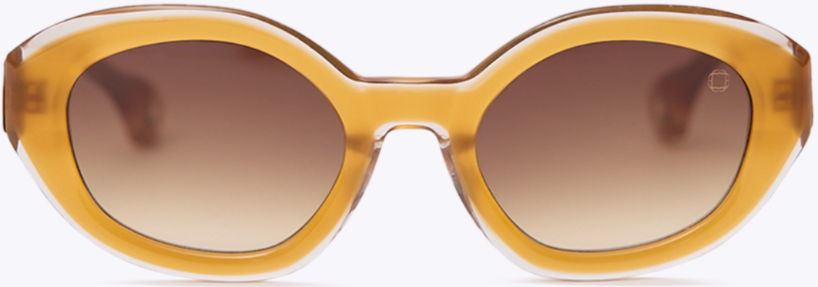 Alexander Daas - Blake Kuwahara Nivola Sunglasses - Pumpkin - Brown Gradient - Front View