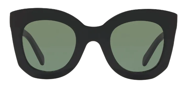 Alexander Daas - Celine CL4005IN Sunglasses - 01 Shiny Black - Green - Front View