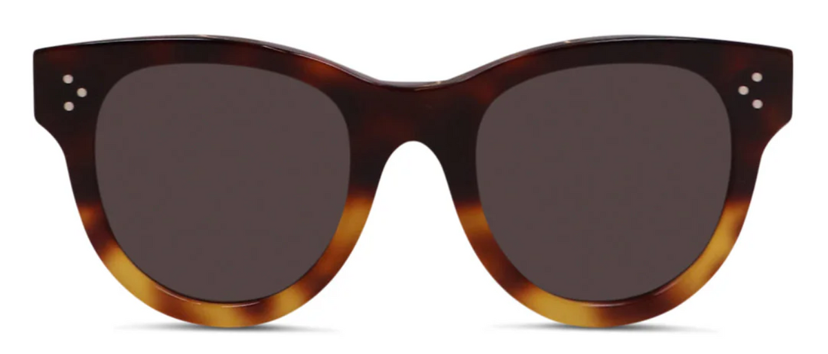 Alexander Daas - Celine CL4003IN Baby Audrey Sunglasses - 53A Shiny Havana - Smoke - Front View