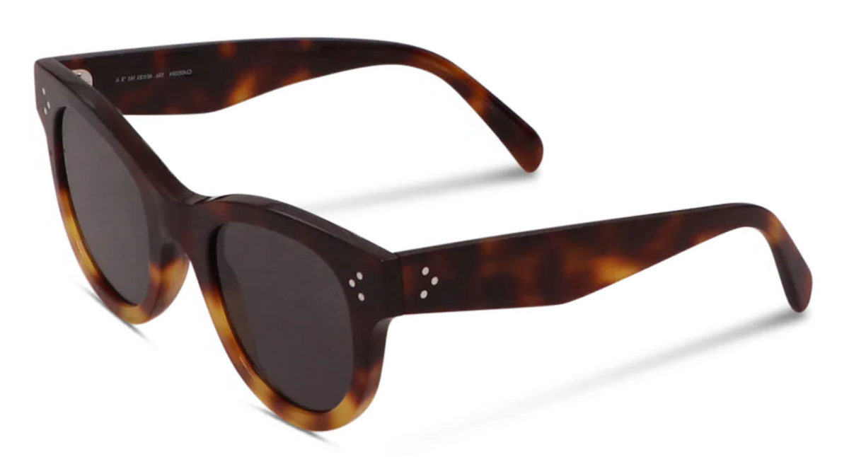 Alexander Daas - Celine CL4003IN Baby Audrey Sunglasses - 53A Shiny Havana - Smoke - Side View