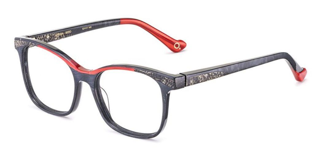 Alexander Daas - Etnia Barcelona Aprilia Eyeglasses - Black Red - Side View