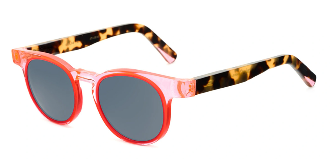 Alexander Daas - Etnia Barcelona Ibiza 04 Sunglasses - Pink - Dark Grey - Side View