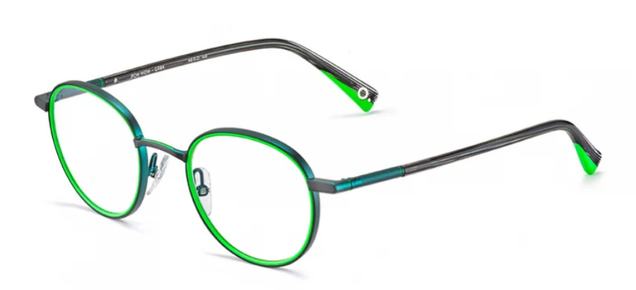 Alexander Daas - Etnia Barcelona Pow Wow Eyeglasses - Green Black - Side View