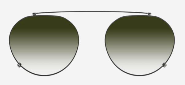 Alexander Daas - Even Realities Even G2 A Sunglasses Clip - Green - Front View