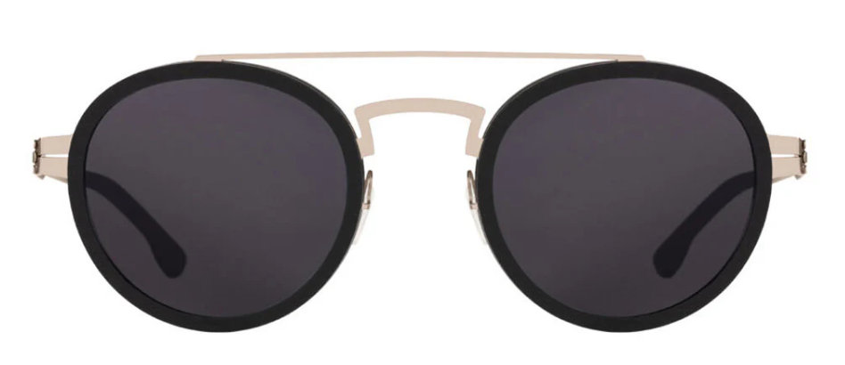 Alexander Daas - IC Berlin Dakota Sunglasses - Bronze Black Rough - Grey - Front View