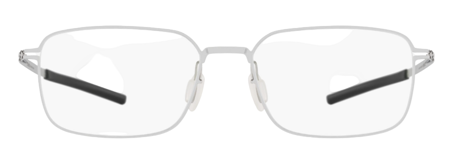 Alexander Daas - IC Berlin Kouji Eyeglasses - 020 Chrome - Front View