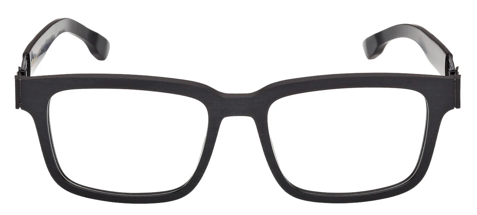 Alexander Daas - IC Berlin River Eyeglasses - Black Rough - Front View