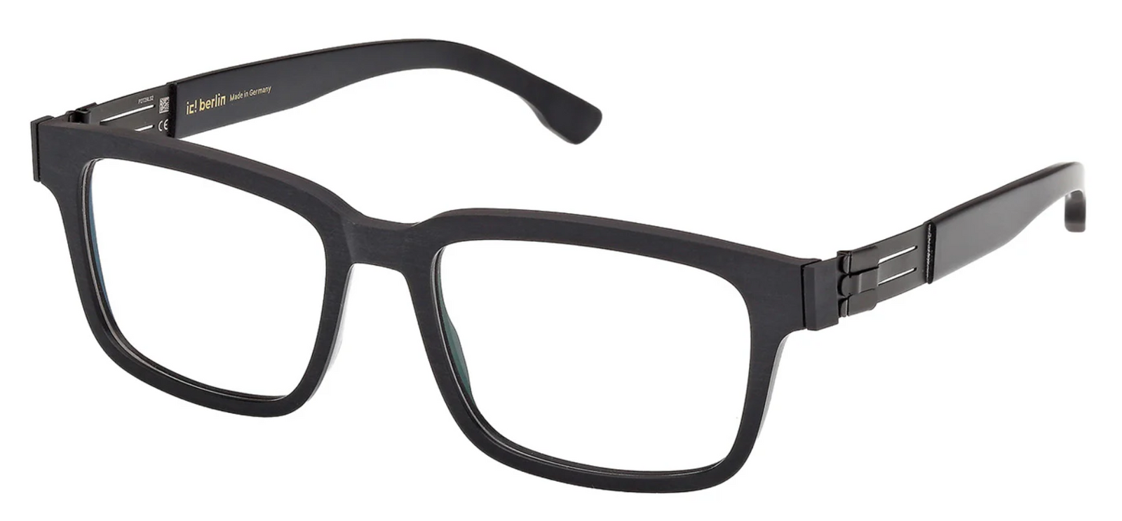 Alexander Daas - IC Berlin River Eyeglasses - Black Rough - Side View