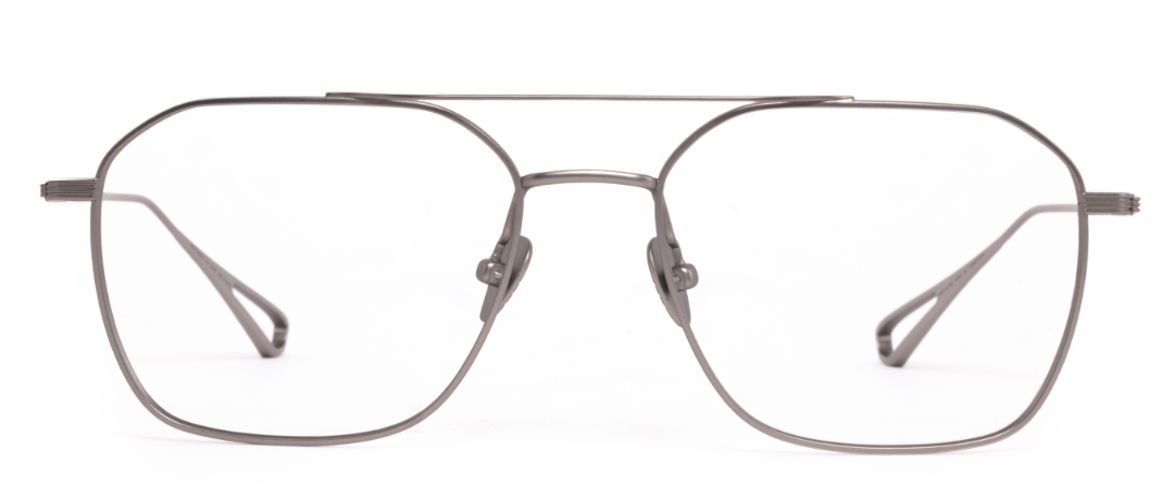 Alexander Daas - Krewe Berm Eyeglasses - Matte Raw Titanium - Front View