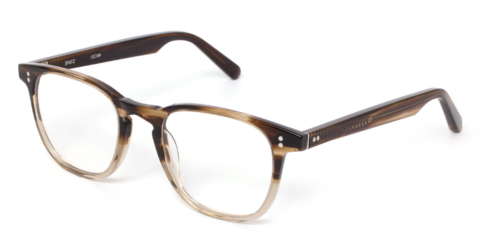Alexander Daas - Krewe State Eyeglasses - Walnut - Side View