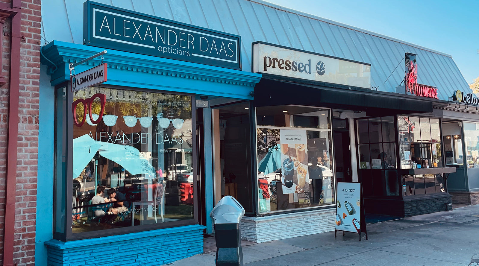 Alexander Daas Opticians Retail Storefront in Los Angeles