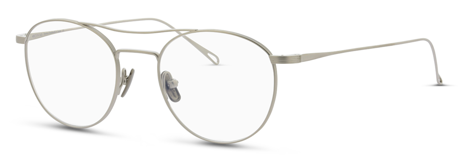 Alexander Daas - Lunor M14 01 Eyeglasses - Satin Platinum - Side View