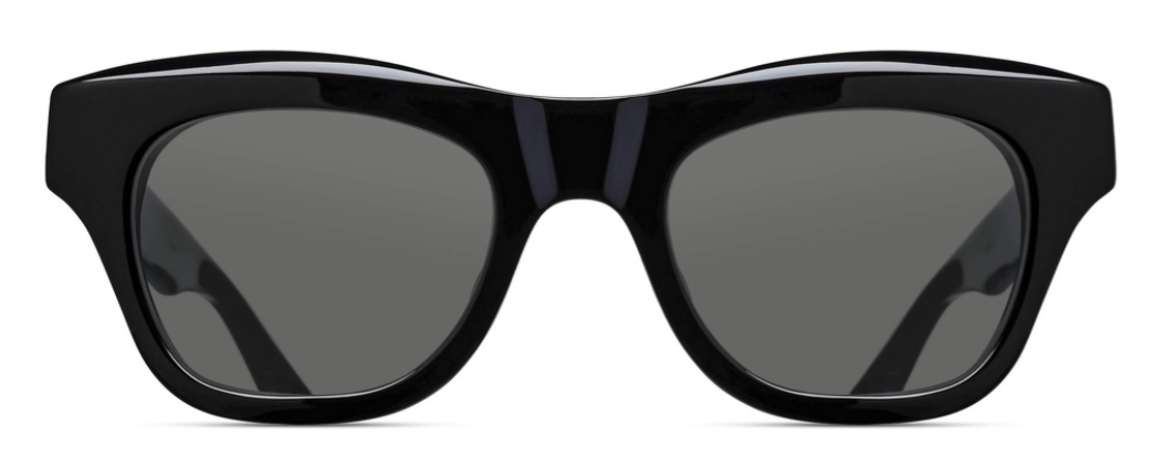 Alexander Daas - Matsuda M1027 Sunglasses - Black Gold - Grey Lenses - Front View