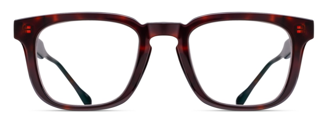 Alexander Daas - Matsuda M1031 Eyeglasses - Dark Tortoise - Front View