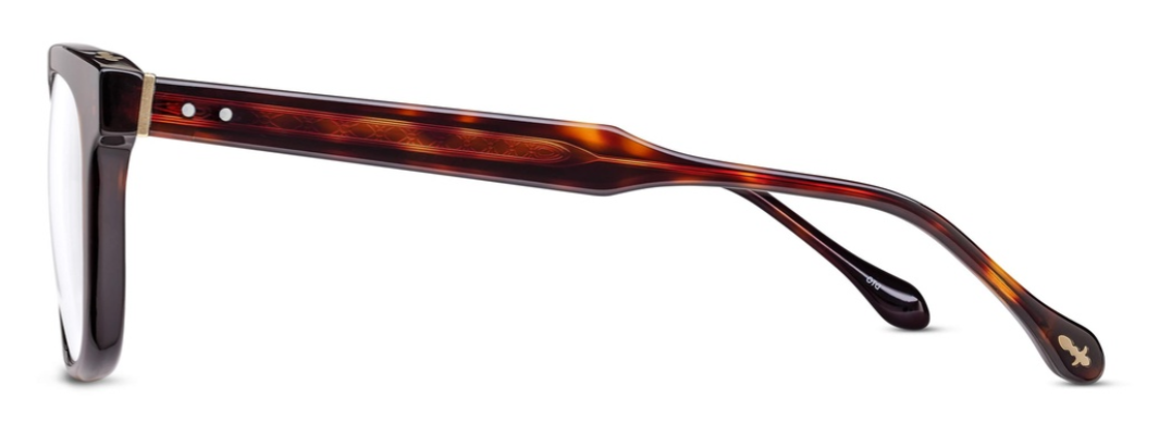 Alexander Daas - Matsuda M1031 Eyeglasses - Dark Tortoise - Side View