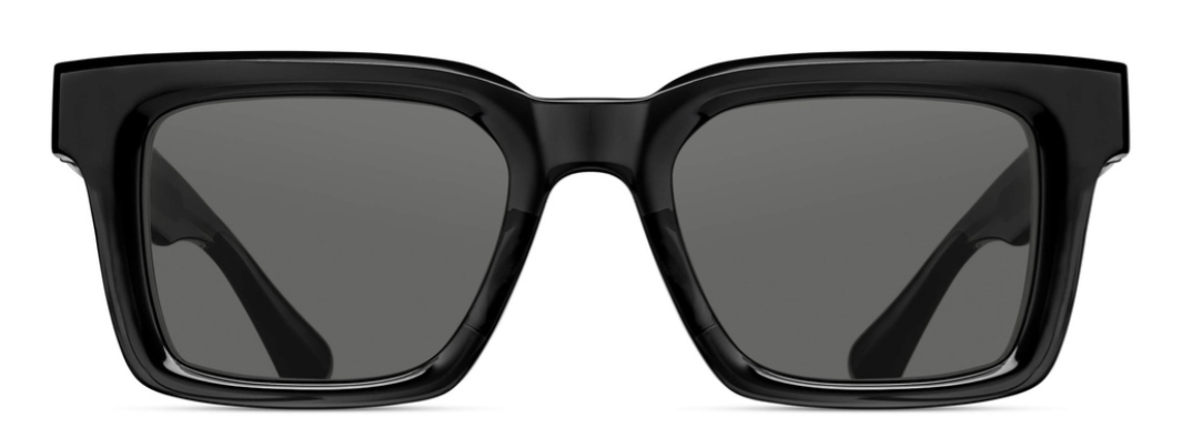 Alexander Daas - Matsuda M1033 Sunglasses - Black - Grey - Front View