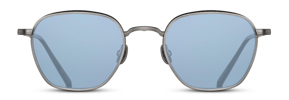Alexander Daas - Matsuda M3101 Sunglasses - Antique Silver - Navy - Front View