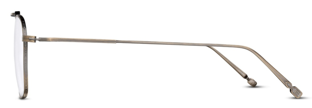 Alexander Daas - Matsuda M3129 Eyeglasses - Antique Gold - Side View