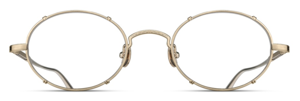 Alexander Daas - Matsuda M3150 Eyeglasses - Brushed Gold - Front View