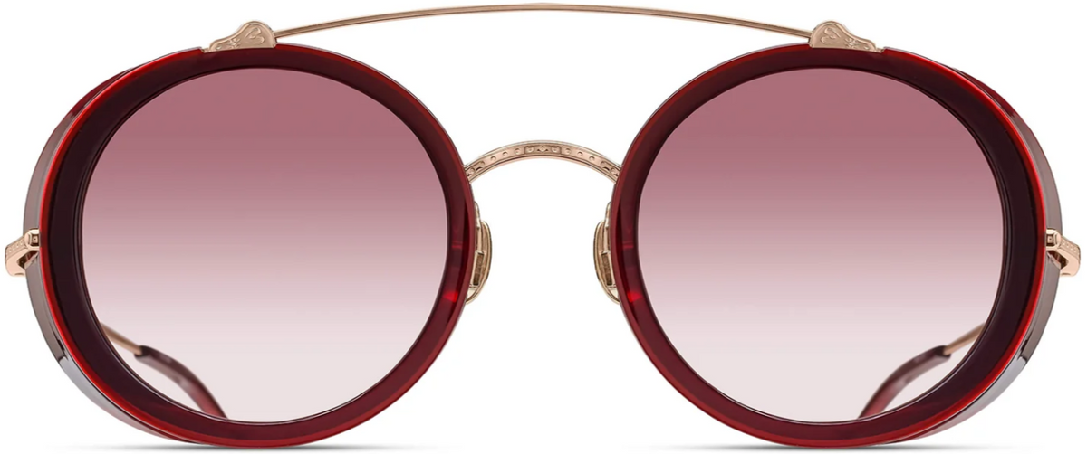 Alexander Daas - Matsuda M3155 Sunglasses - Rose Gold Bordeaux - Rose Gradient - Front View