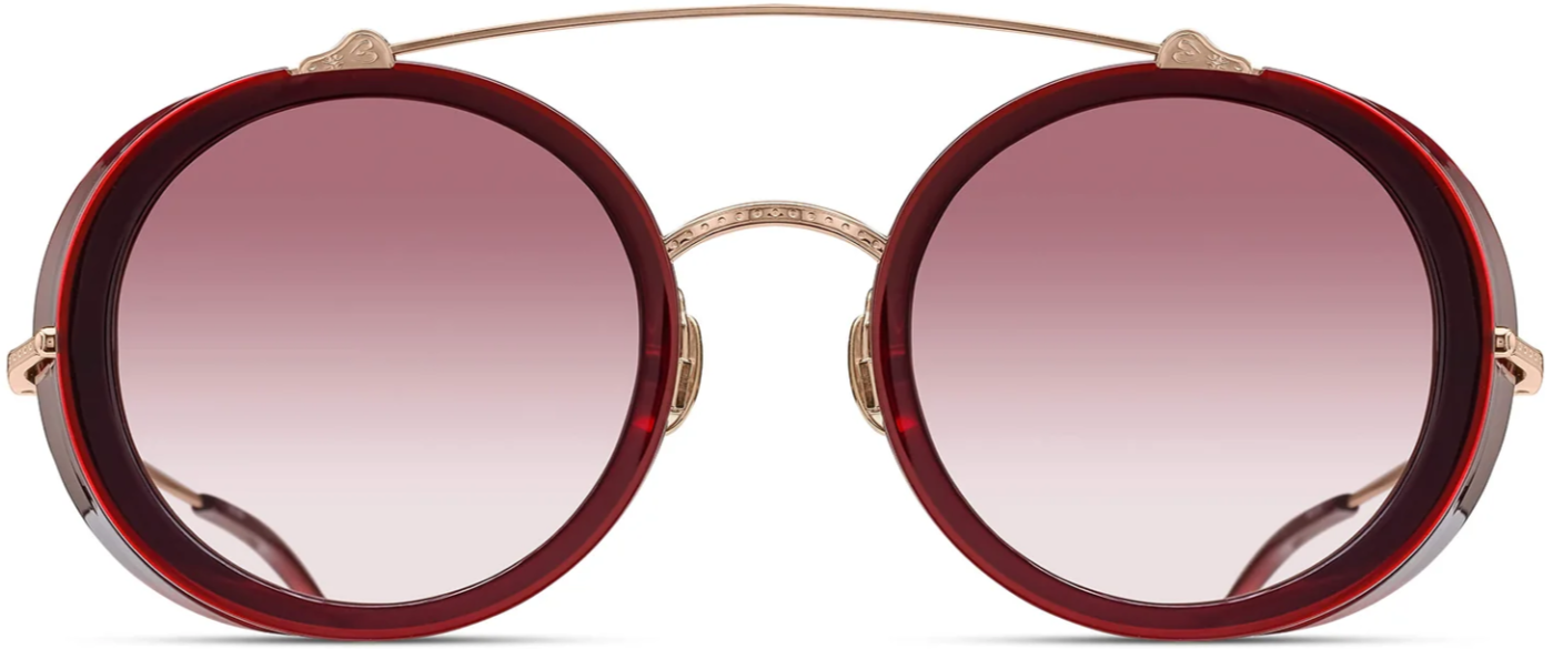 Alexander Daas - Matsuda M3155 Sunglasses - Rose Gold Bordeaux - Rose Gradient - Front View