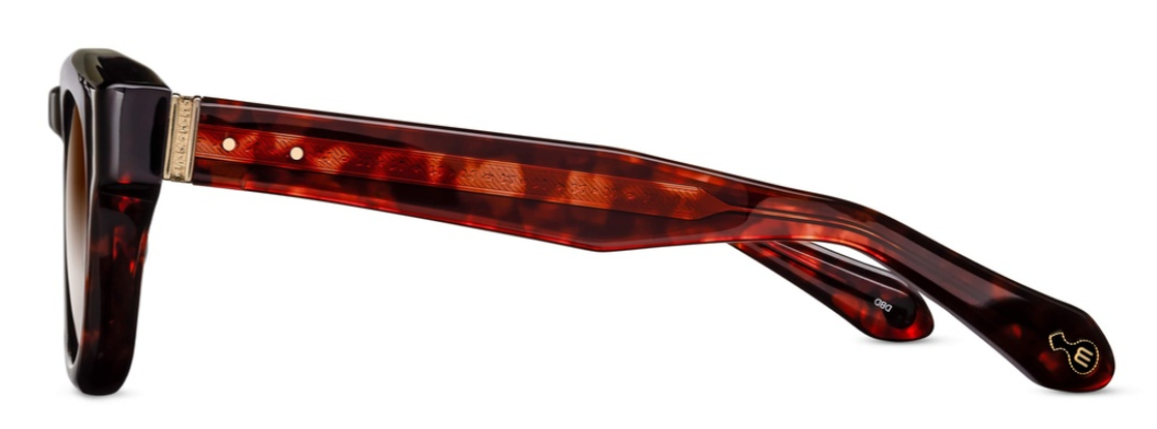 Alexander Daas - Matsuda M1029 Sunglasses - Dark Tortoise - Rose Gradient - Side View