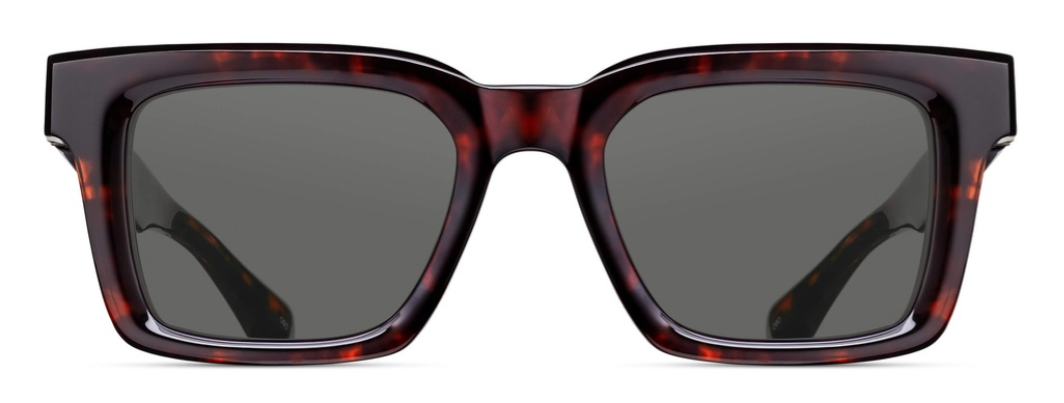 Alexander Daas - Matsuda M1033 Sunglasses - Dark Brown Demi - Grey - Front View