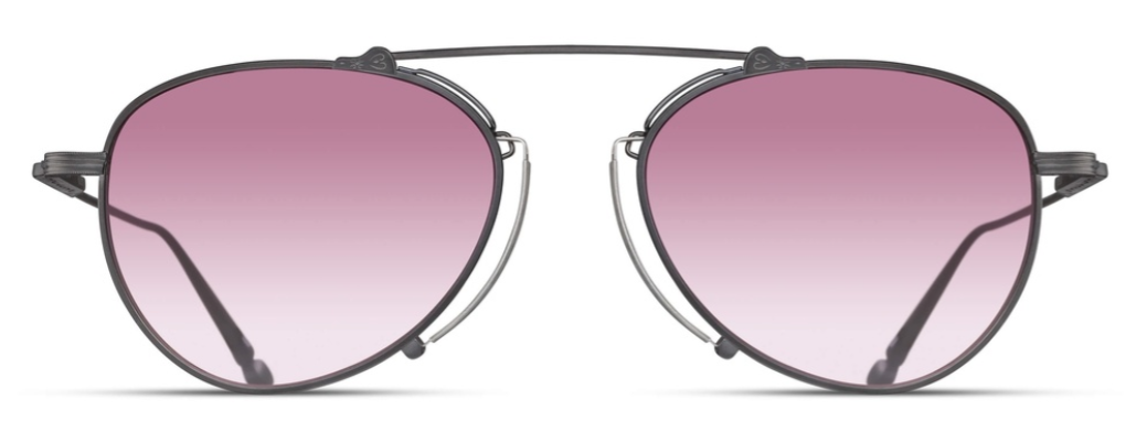 Alexander Daas - Matsuda M3130 Sunglasses - Matte Black - Pink Gradient - Front View