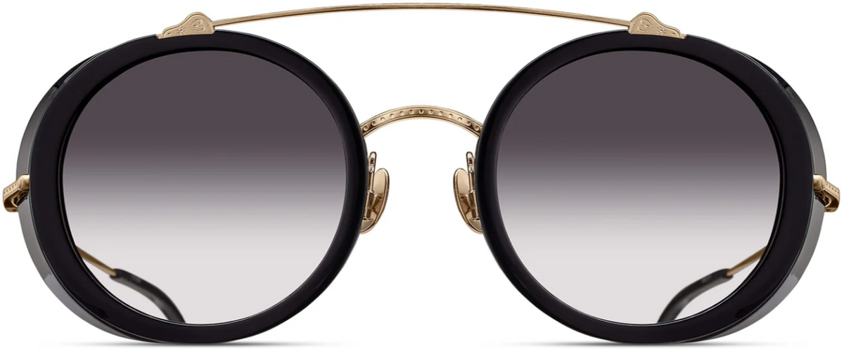Alexander Daas - Matsuda M3155 Sunglasses - Brushed Gold Black - Grey Gradient - Front View