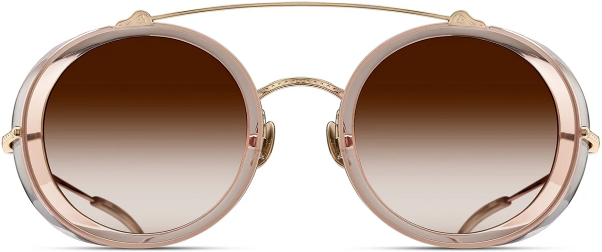Alexander Daas - Matsuda M3155 Sunglasses - Pale Gold Champagne - Brown Gradient - Front View