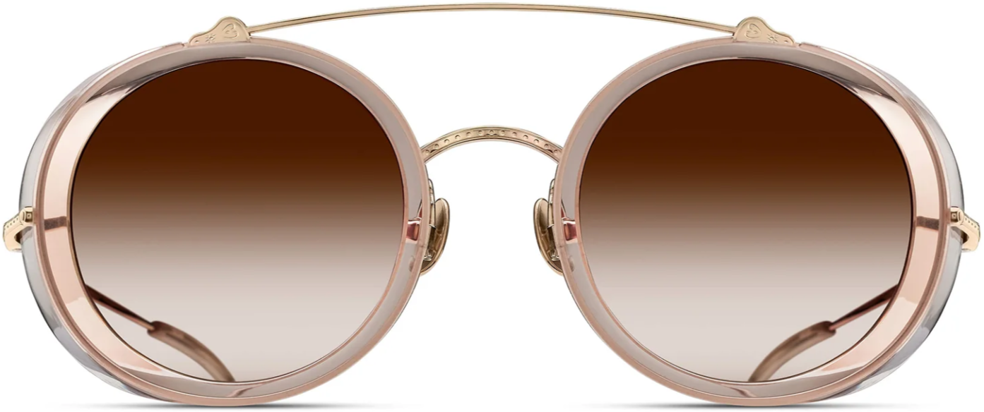 Alexander Daas - Matsuda M3155 Sunglasses - Pale Gold Champagne - Brown Gradient - Front View