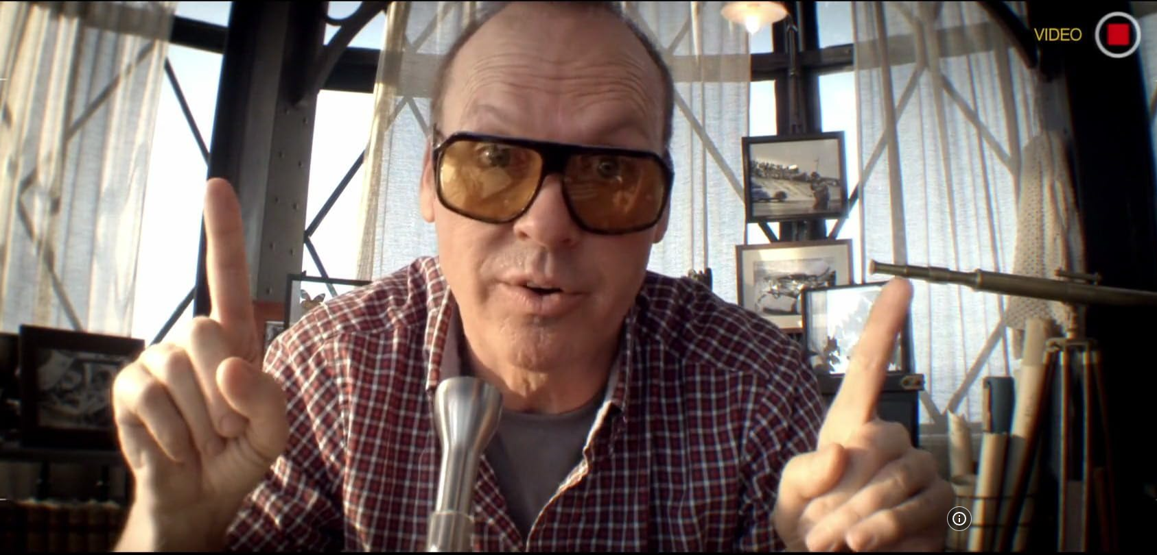 Michael Keaton wearing Alexander Daas Power Sunglasses in Need For Speed