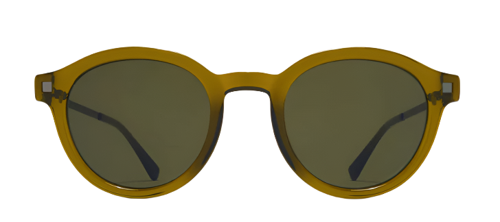 Alexander Daas - Mykita Ketill Sunglasses - Peridot Shiny Graphite Raw Green Solid - Front View