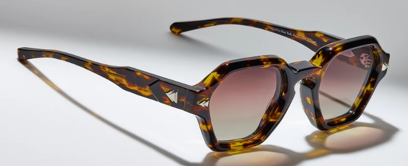 Alexander Daas - Press Birth Sunglasses - PU001 Forever Silver - Side View